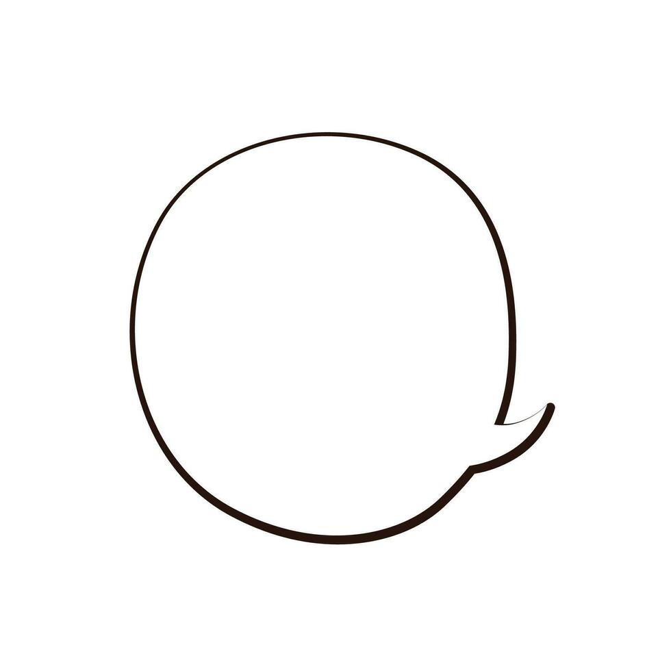 Vector speech bubble icon flat design isolated white background