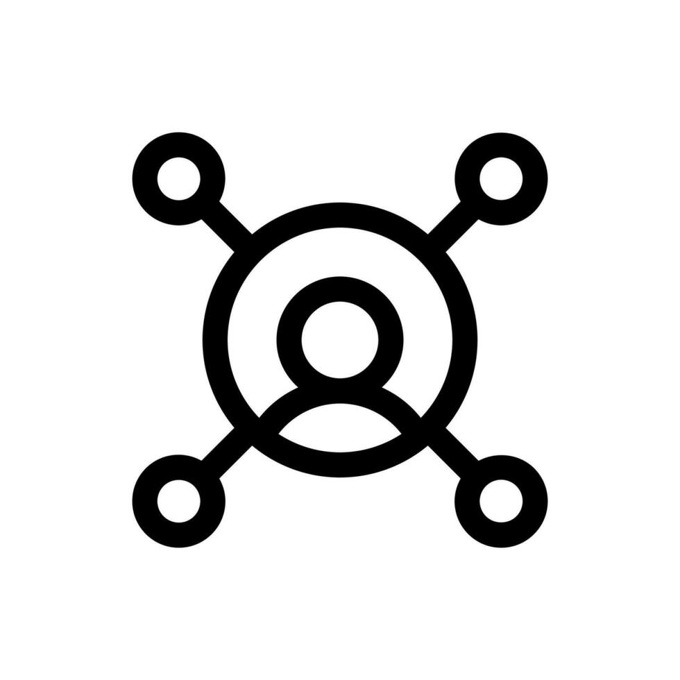 Simple Network icon. The icon can be used for websites, print templates, presentation templates, illustrations, etc vector
