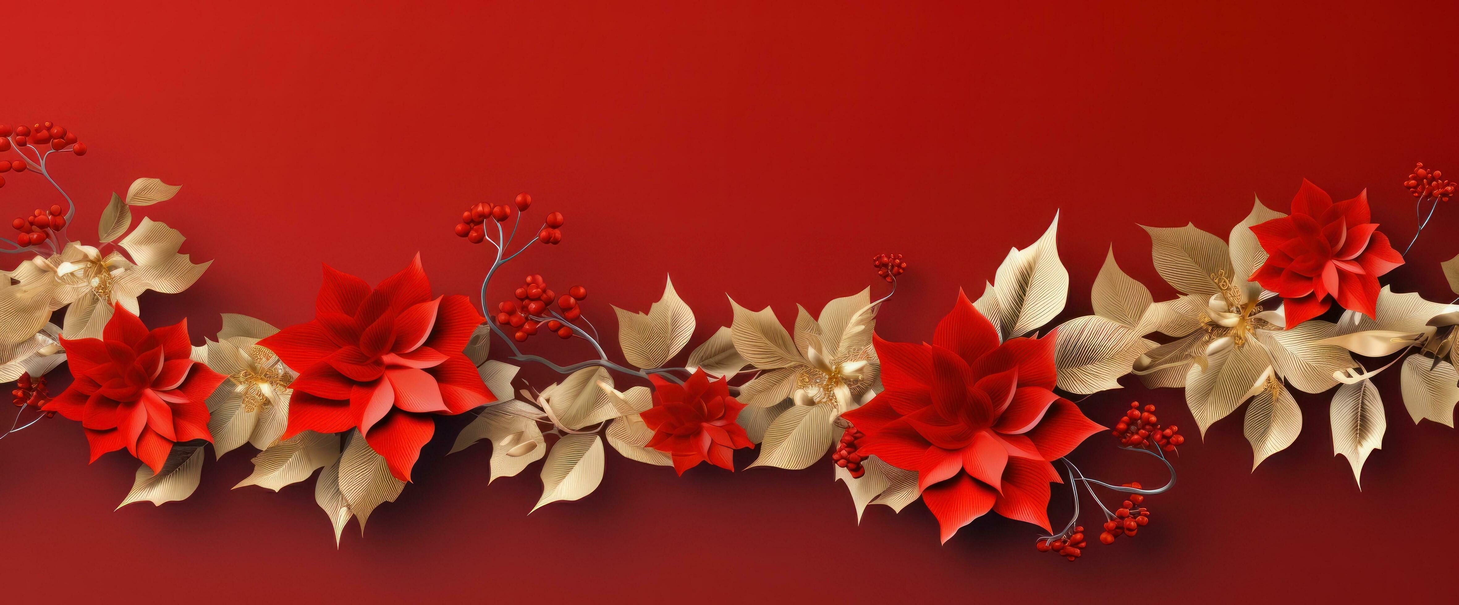 Red and golden flower background 27614795 Stock Photo at Vecteezy