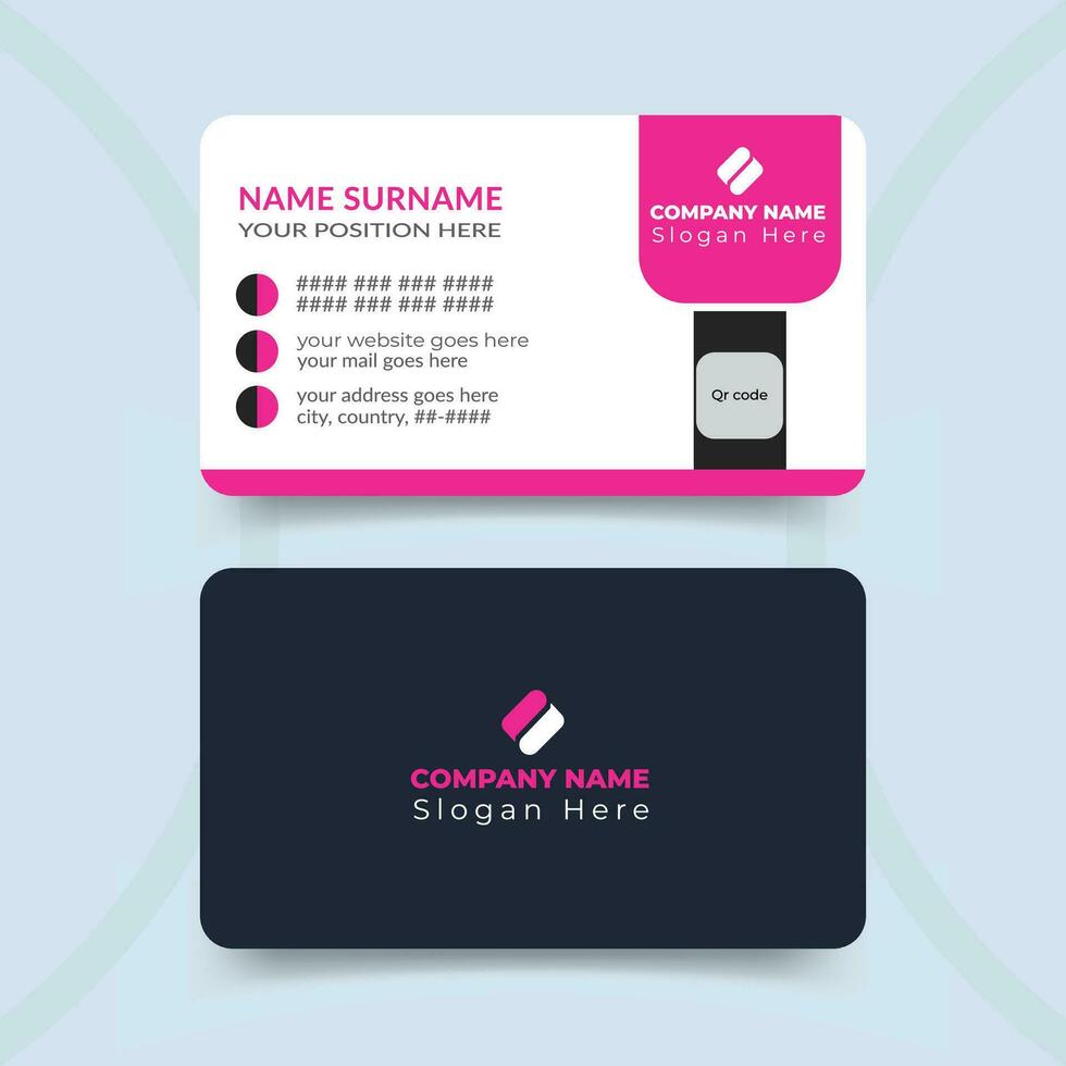 Professional elegant modern creative business card template vector