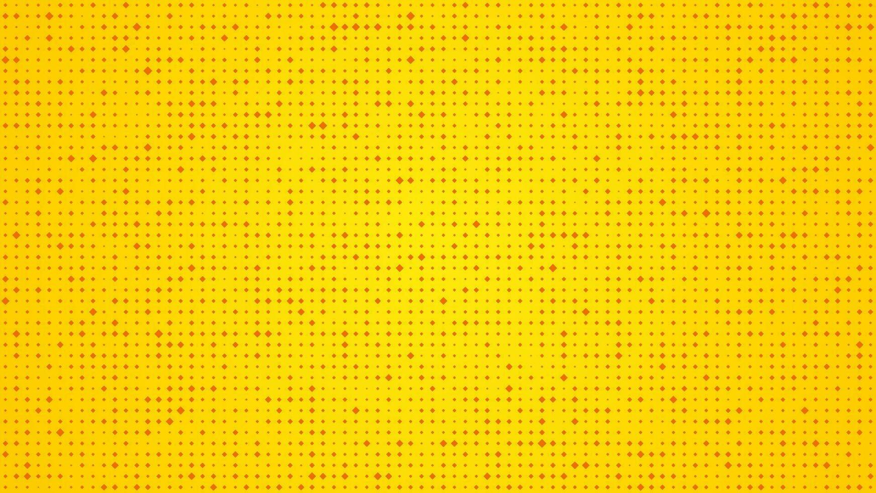 Abstract geometric background of squares. Yellow pixel background with empty space. Vector illustration.