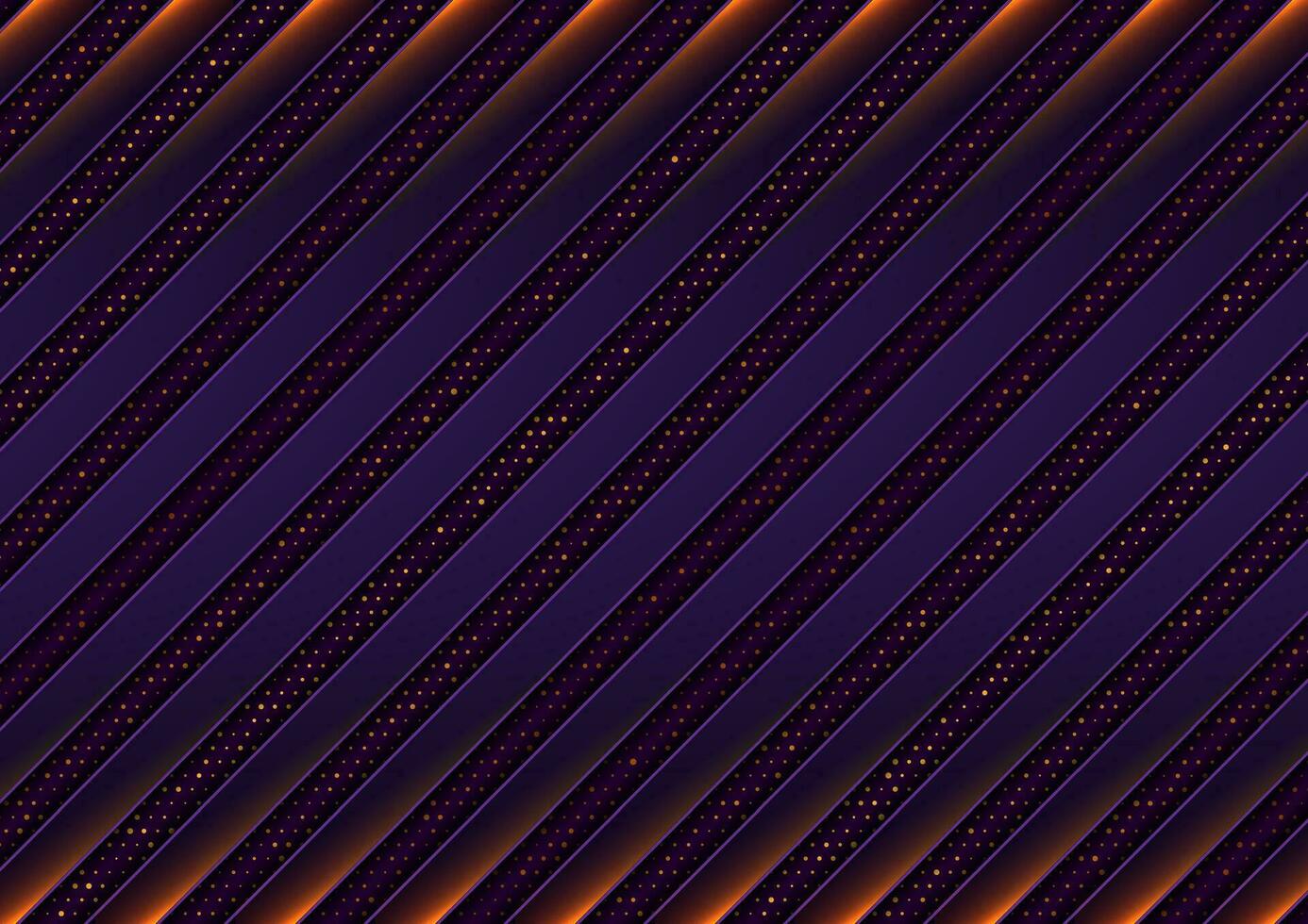Dark violet and golden abstract tech geometric background vector