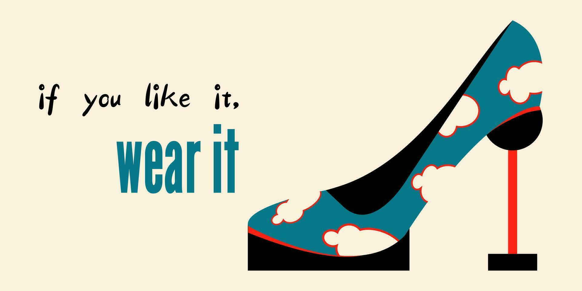stylish inscription on the theme of fashion Quote on the theme of style and fashion Stylish trendy lettering vector