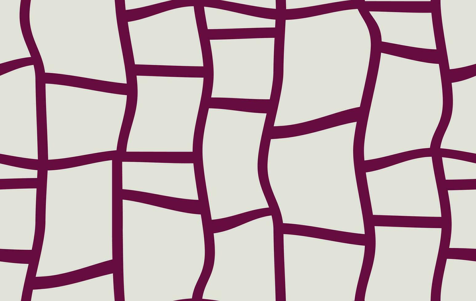 Seamless pattern. Deformed shape of the cell. Vector drawing of a cage. Deformation. Minimalism.