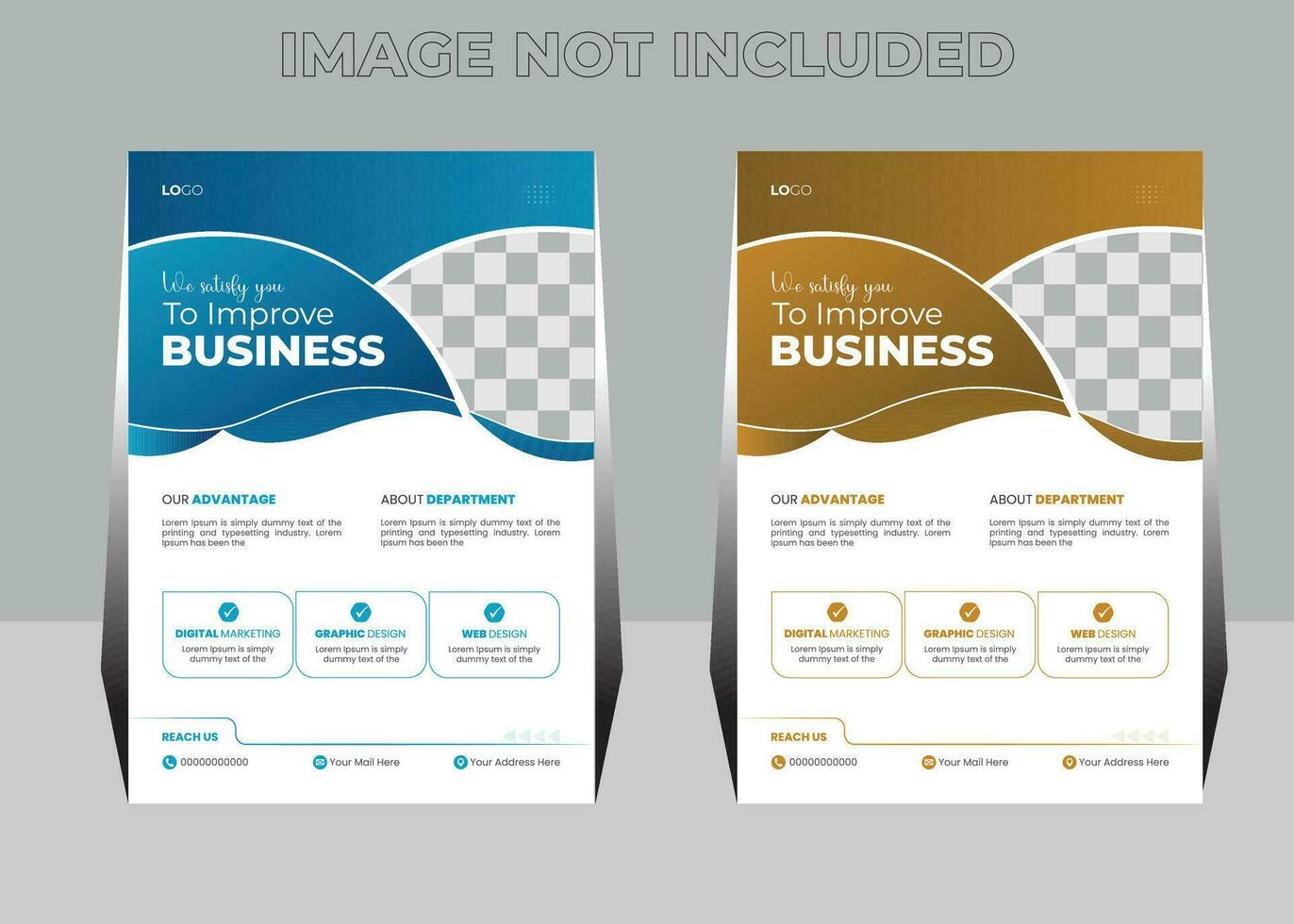 Creative Professional Business Agency Flyer Design Template vector