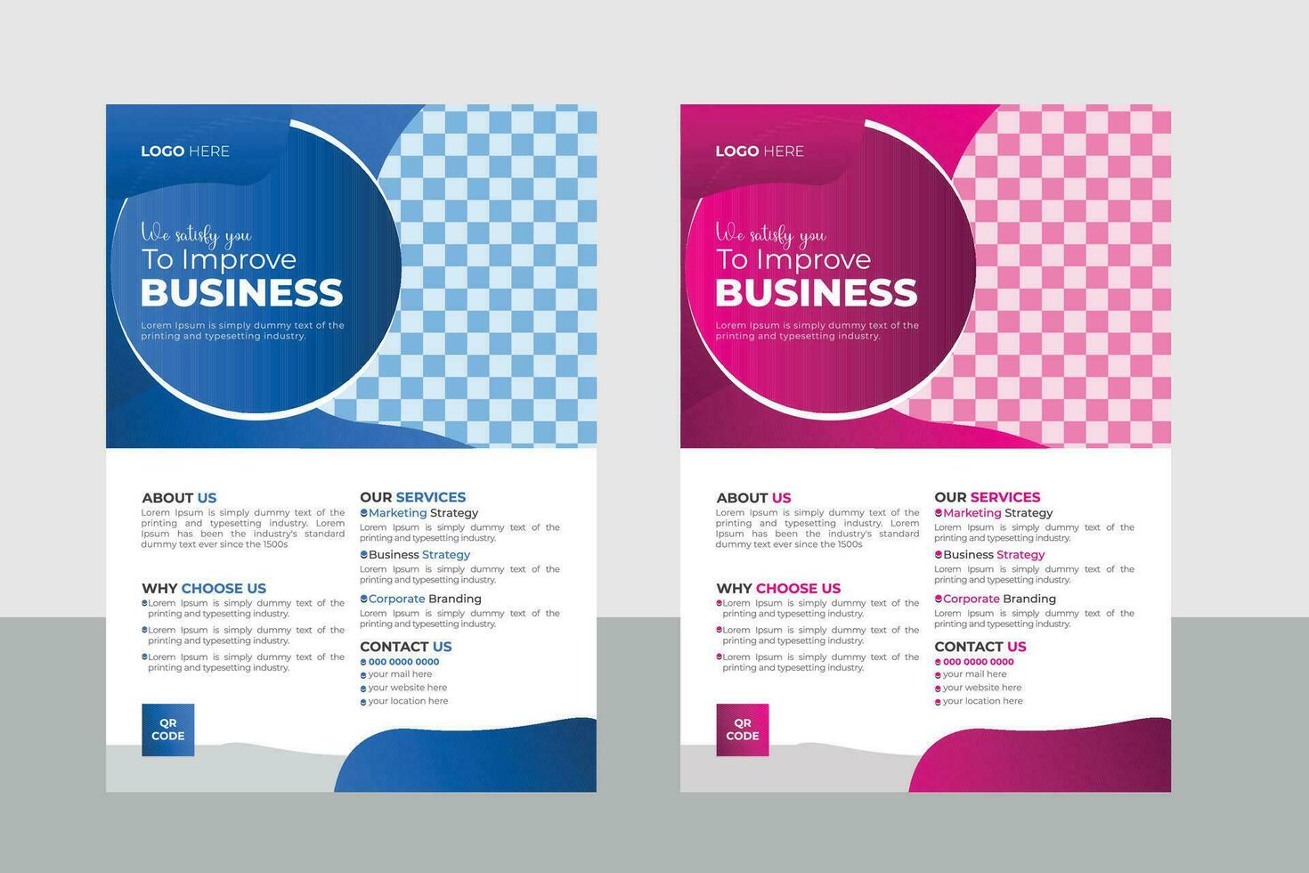 Minimal Business Flyer Design Template vector