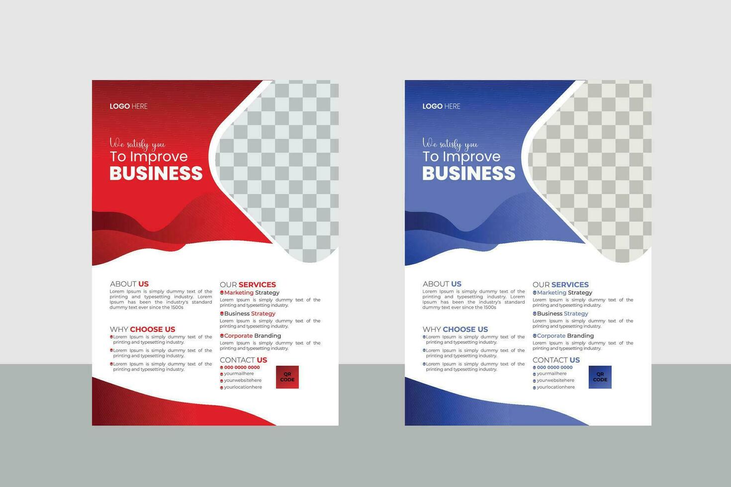 Minimal Business Flyer Design Template vector