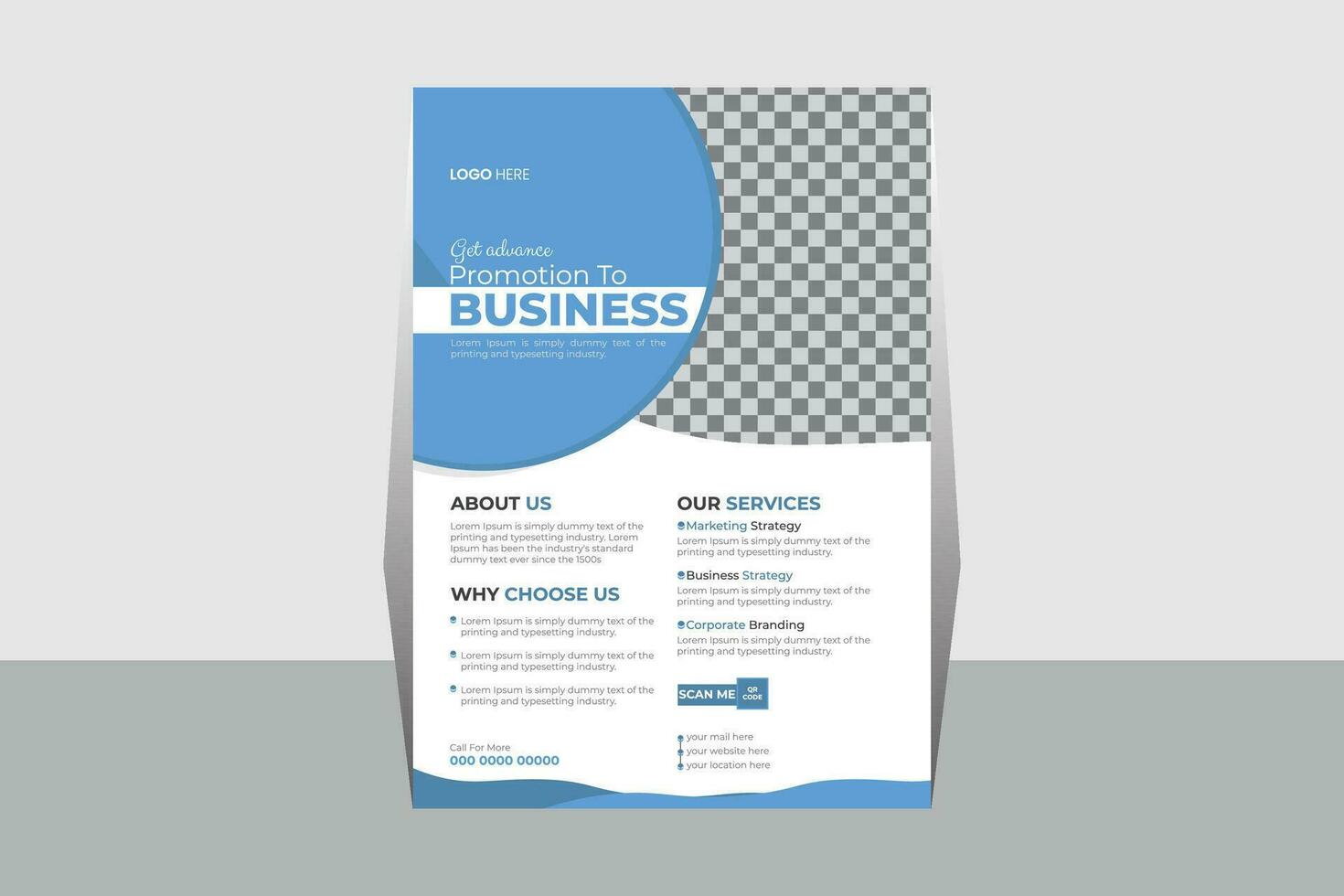 Minimal Business Flyer Design Template vector