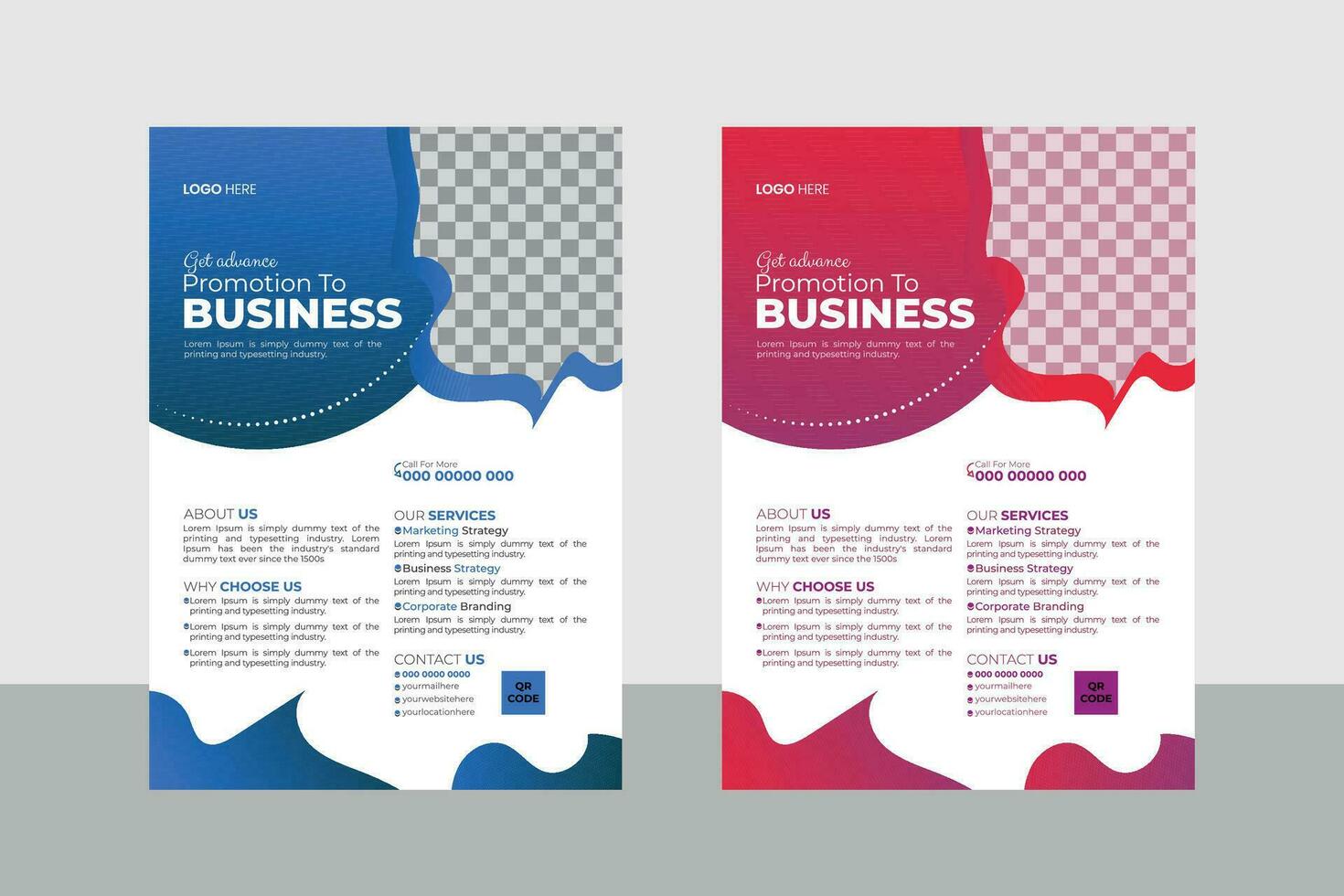 Minimal Business Flyer Design Template vector