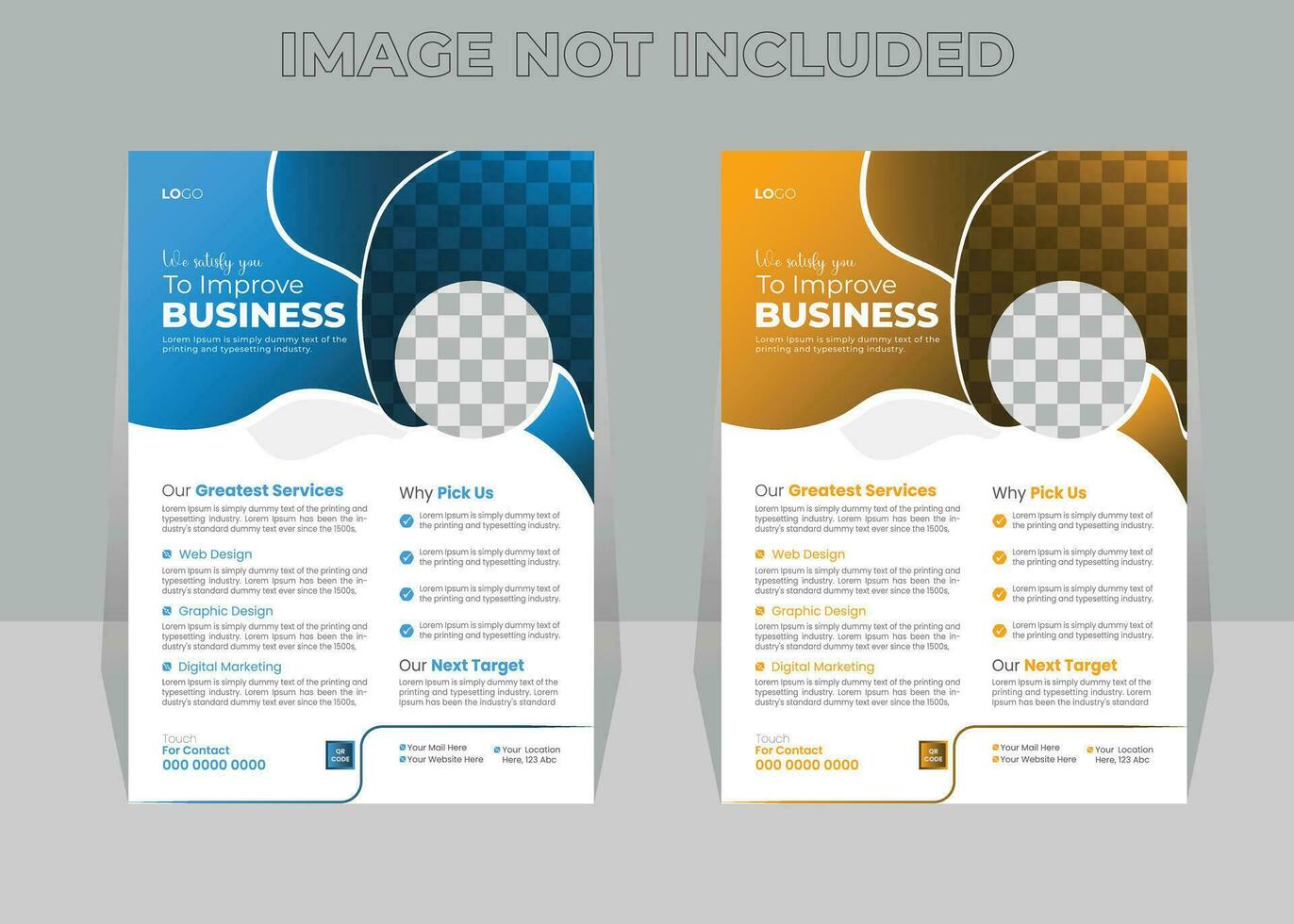Creative Professional Business Agency Flyer Design Template vector