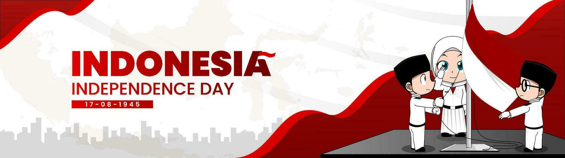 INDONESIA INDEPENDENCE DAY - FLAG RAISING CEREMONY vector