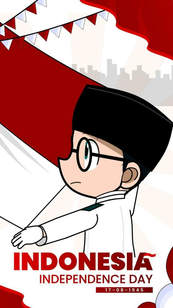 INDONESIA INDEPENDENCE DAY - PENGIBAR BENDERA vector