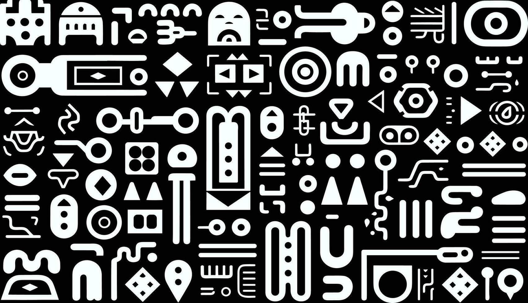 black vectors elements, shapes and symbols vector vectors element, in the style of jumbled geometric compositions, raw texture, pop art iconography, elongated shapes, realistic, mismatched patterns