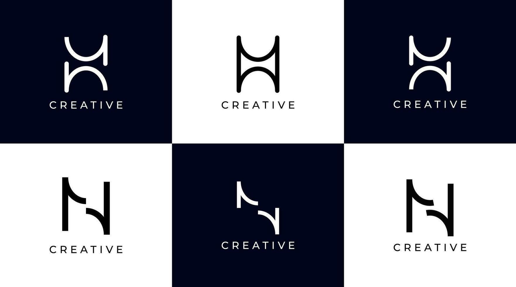 H Alphabet Stock letter logo Design vector