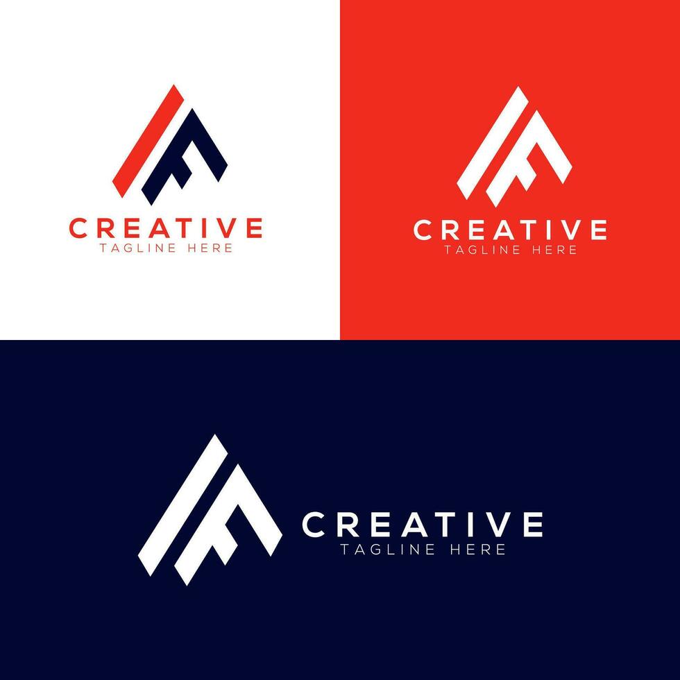 creativo af letra logo diseño, af logo vector ilustración modelo