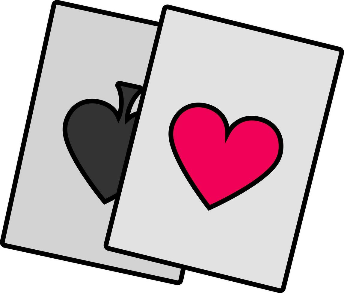Playing cards in flat style. vector
