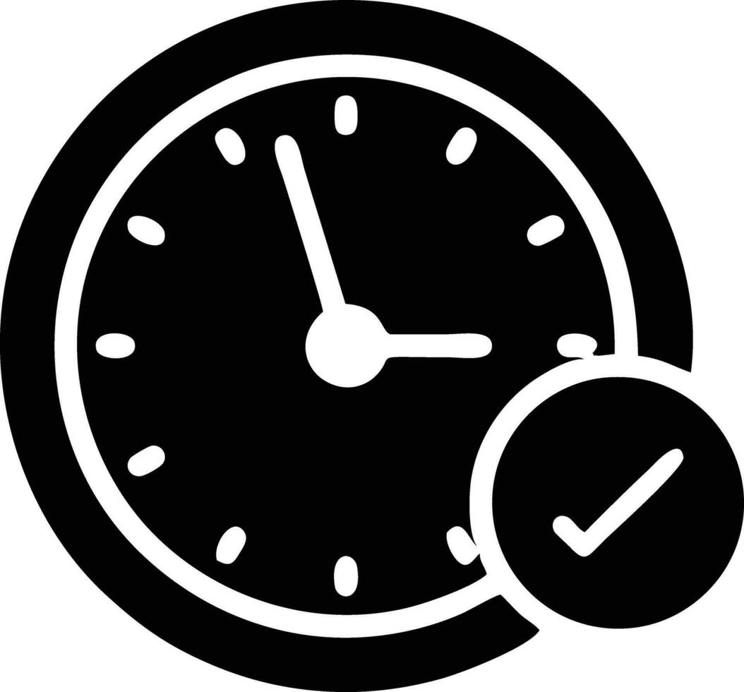 Clock icon symbol design image. Illustration of the alarm watch time isolated vector image. EPS 10