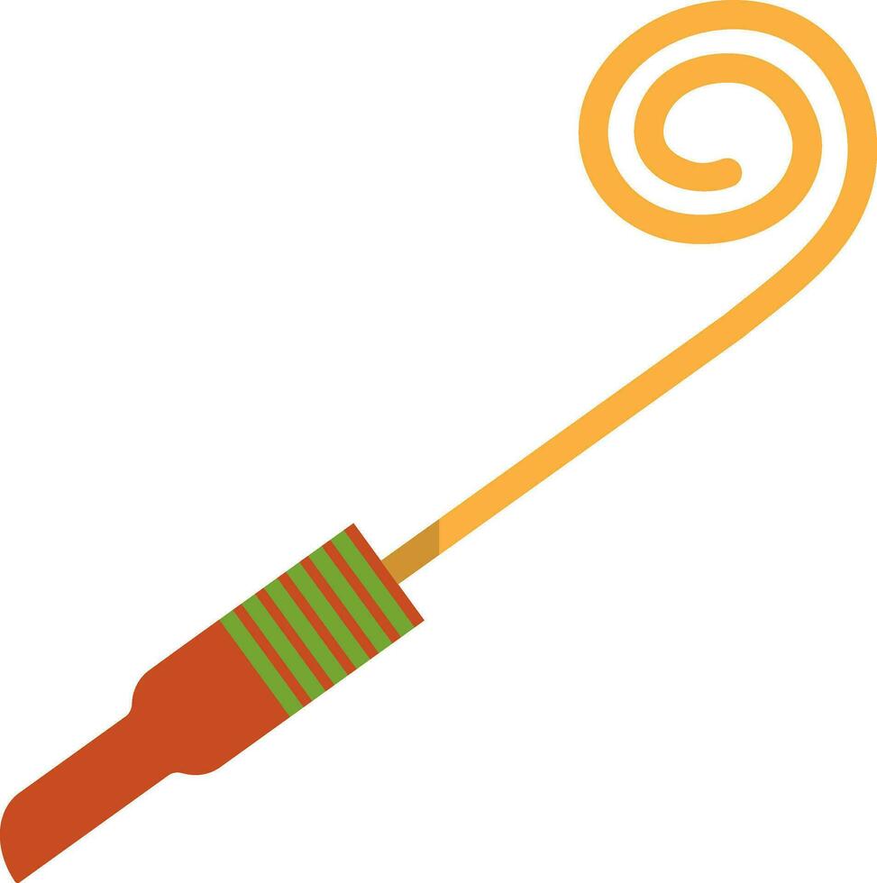 Isolated party blower in flat style. vector