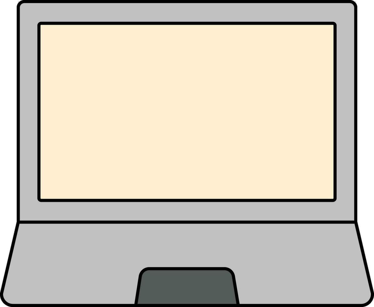 Vector illustration of Laptop icon.