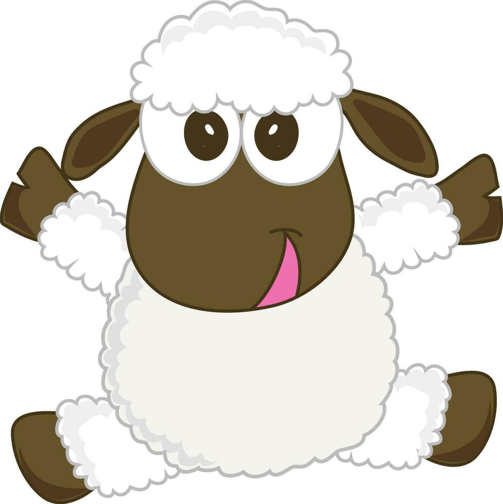 Character of a sheep. vector