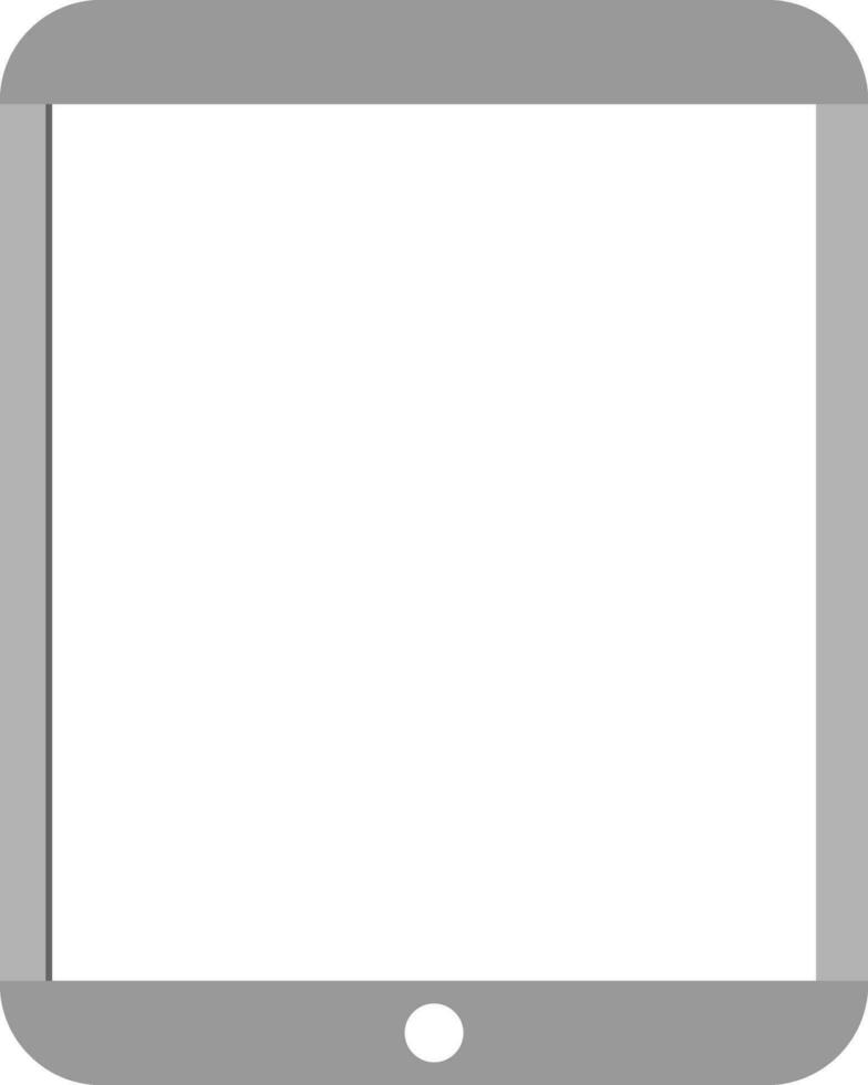 Flat illustration of digital tablet. vector