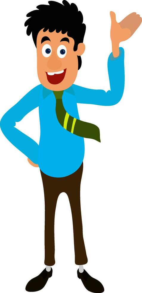 Cartoon character of a businessman. vector