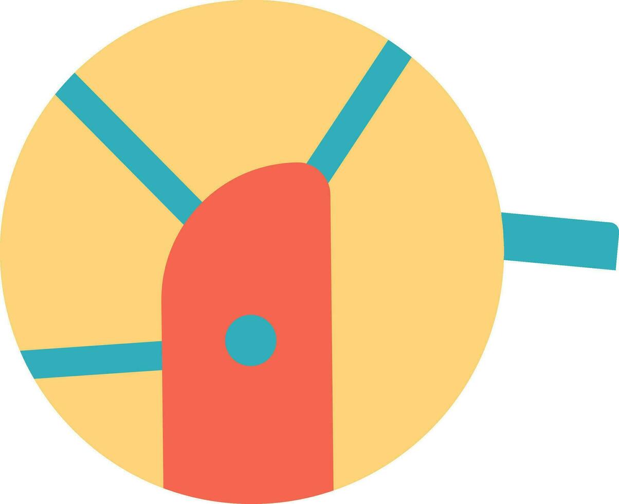Isolated of bobbin case in flat style. vector