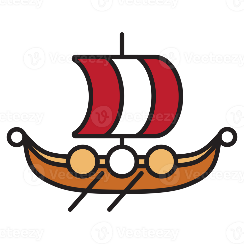 ilustração do viking navio png