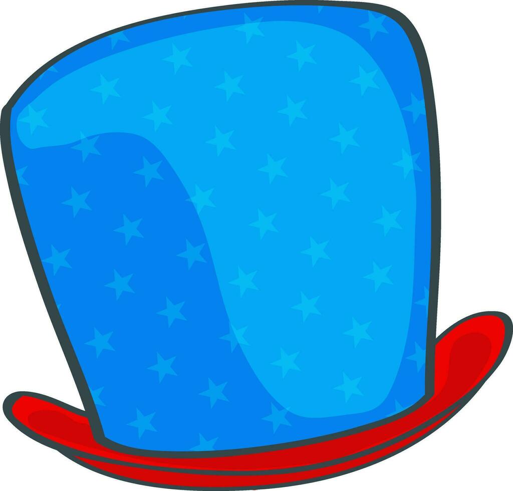 Isolated icon of a carnival hat. vector