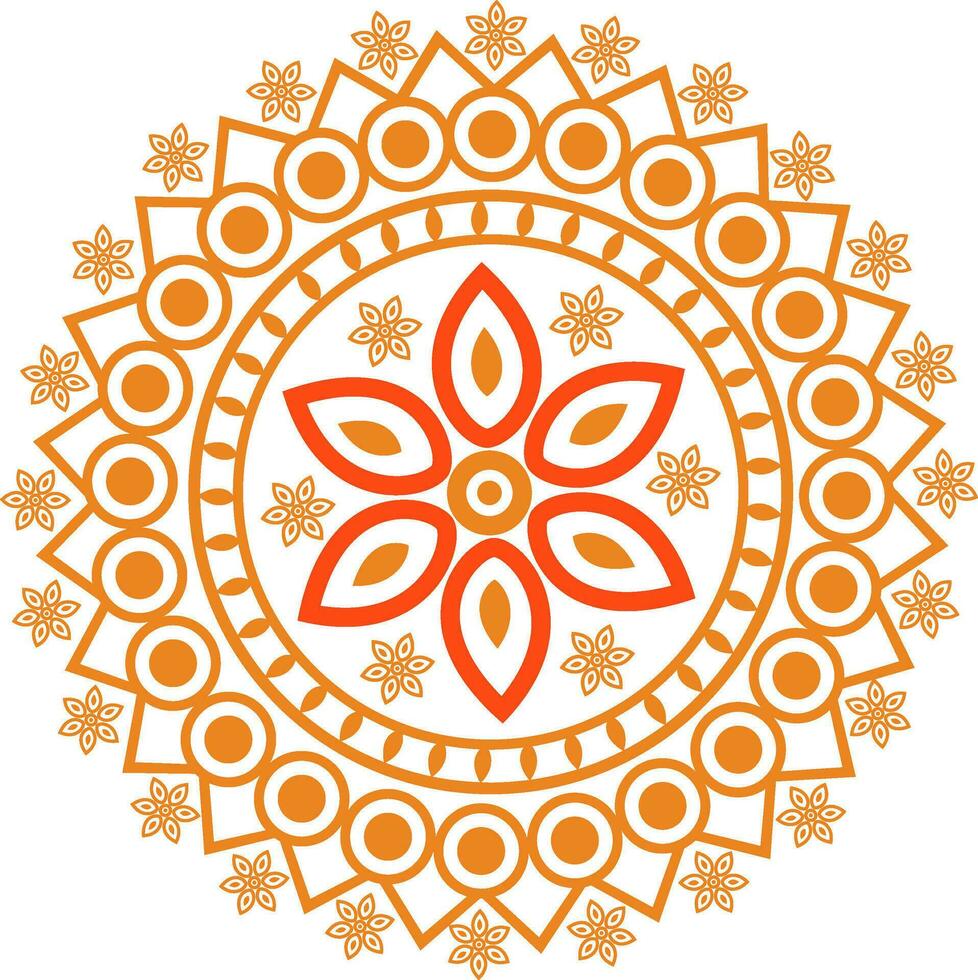 Illustration of artistic floral design. vector