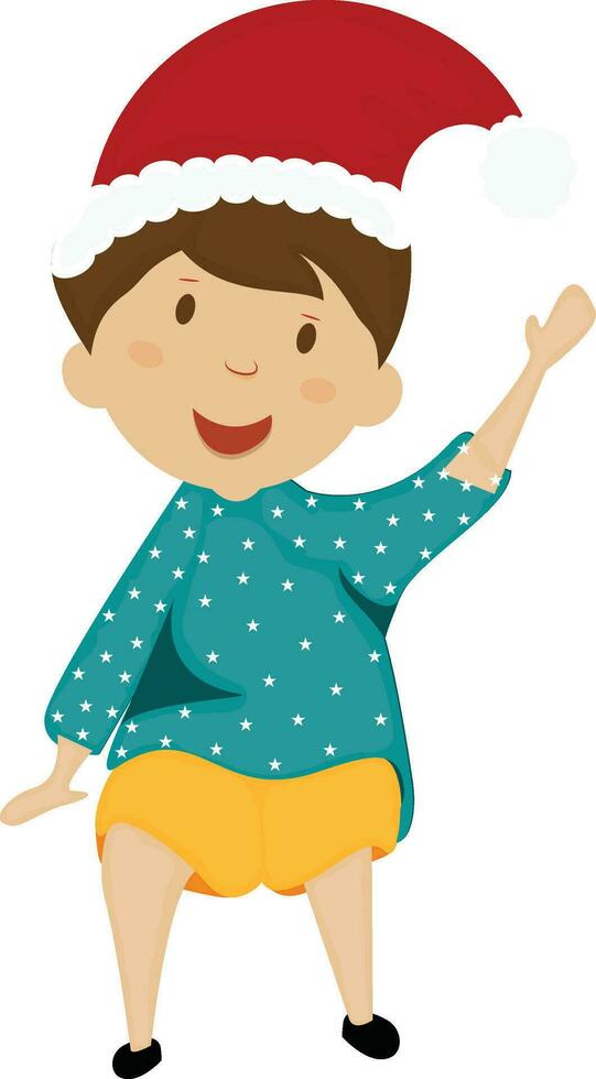 Cartoon character of cute boy in colorful dress. vector