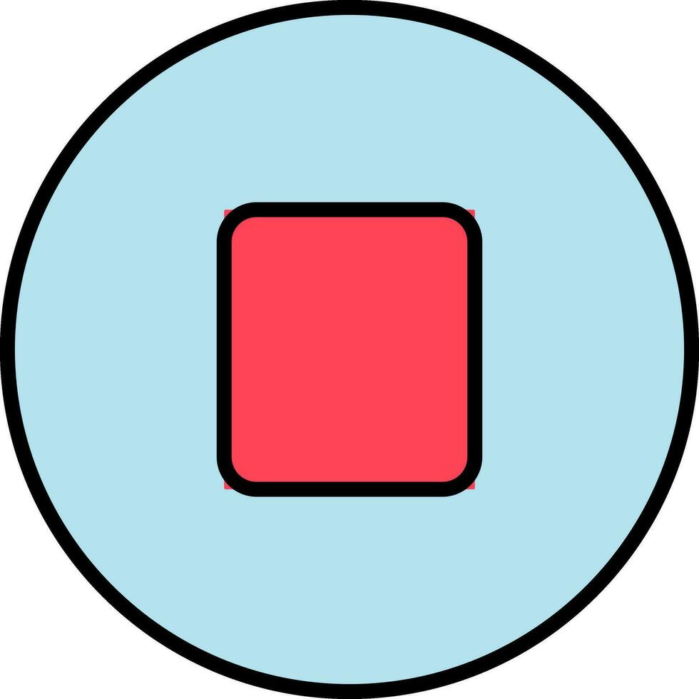 botón icono en rojo y azul color. vector
