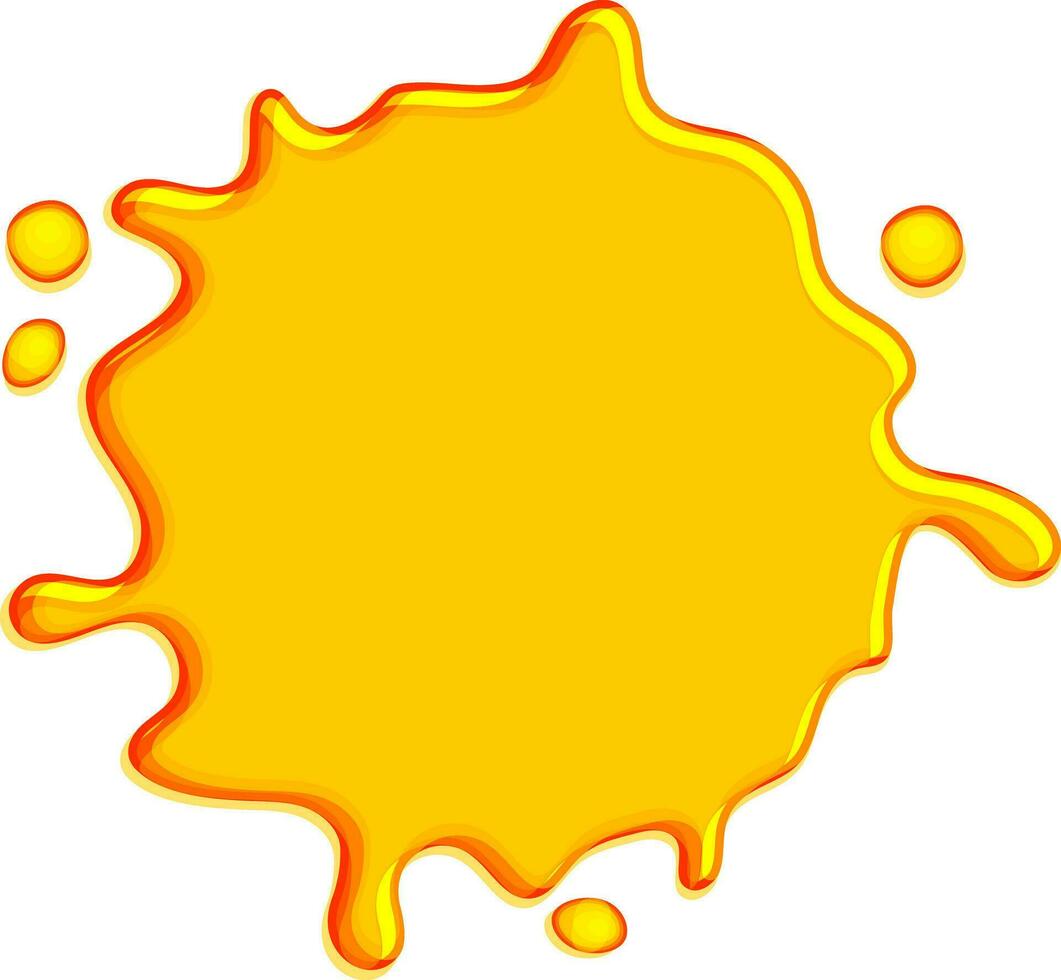 Vector illustration of yellow splash.