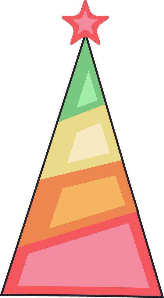 Colorful party hat design. vector