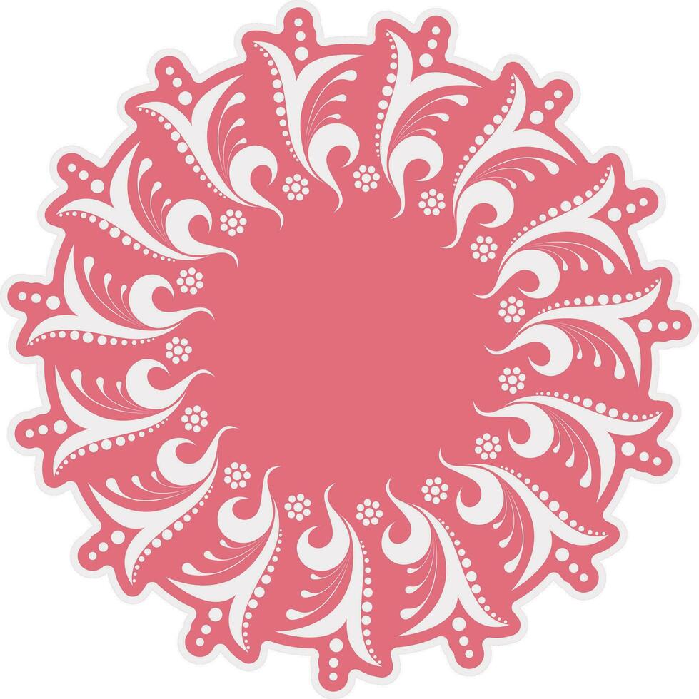 floral diseño modelo en rosado color antecedentes. vector