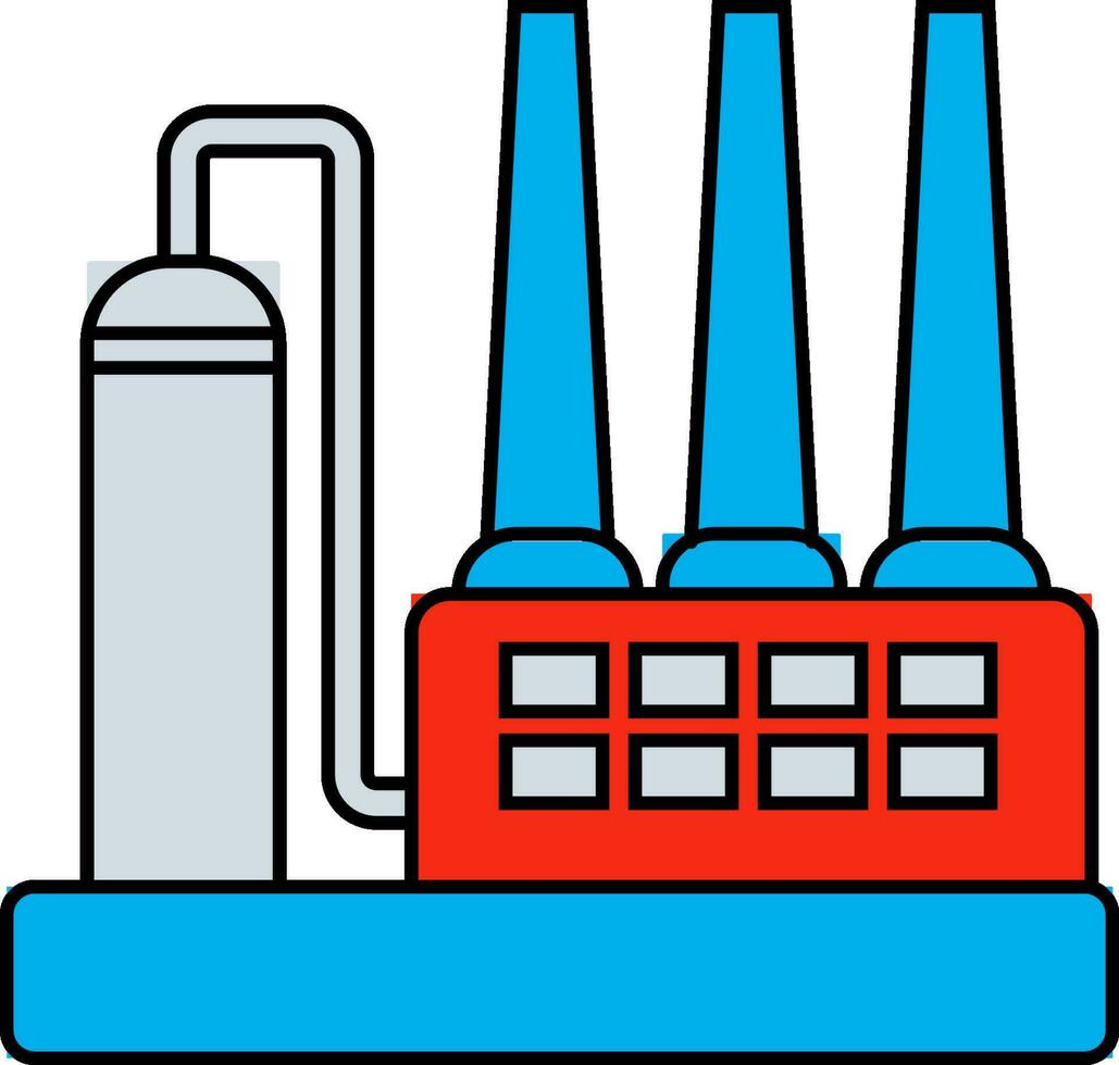 Isolated illustration of industrial icon. vector