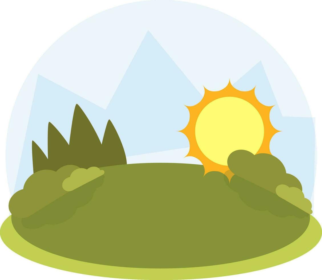 Illustration of nature view. vector