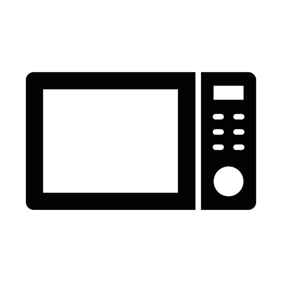 Microwave Vector Glyph Icon For Personal And Commercial Use.