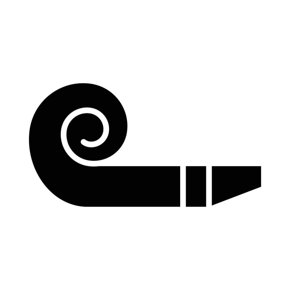 Party Blower Vector Glyph Icon For Personal And Commercial Use.