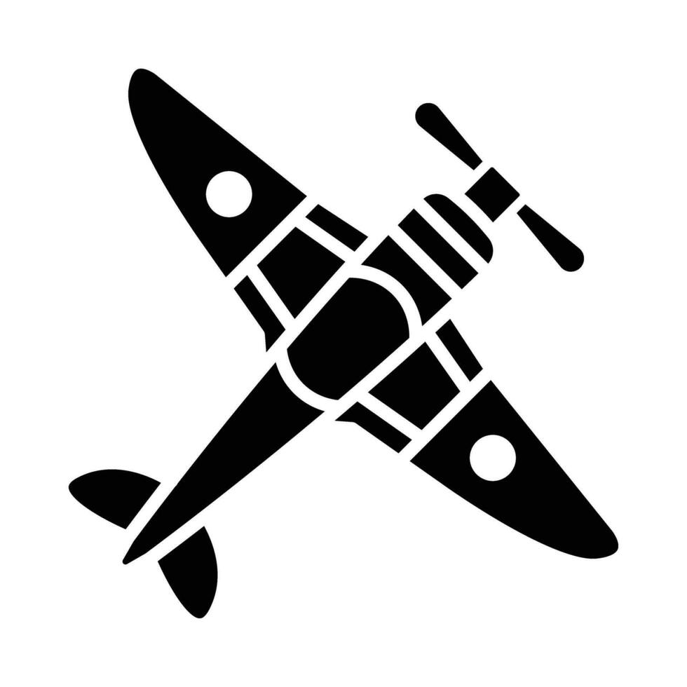 Airplane Vector Glyph Icon For Personal And Commercial Use.