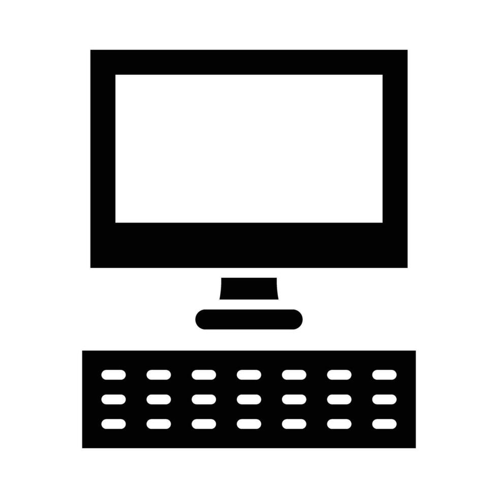 Computer Vector Glyph Icon For Personal And Commercial Use.
