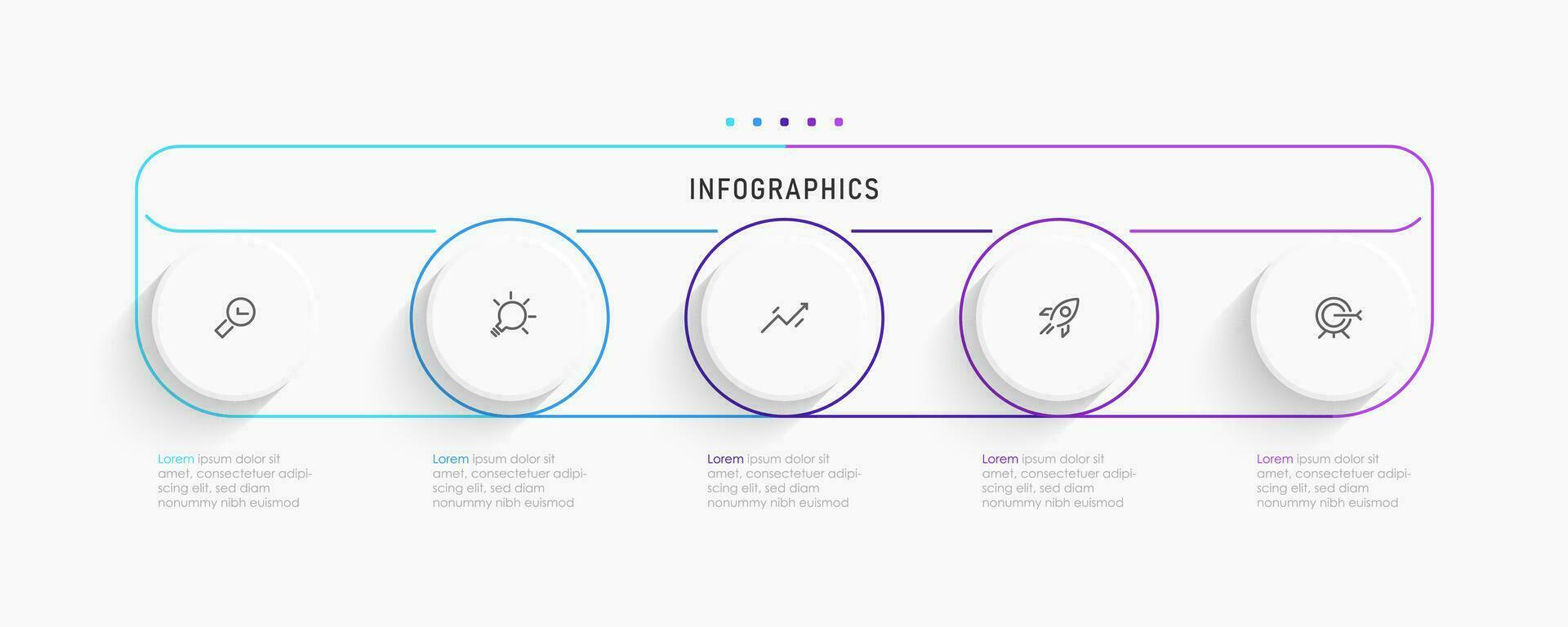 Vector Infographic label design template with icons and 5 options or steps. Can be used for process diagram, presentations, workflow layout, banner, flow chart, info graph.