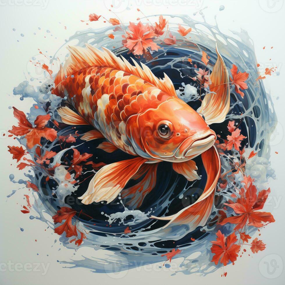Beautiful koi fish photo