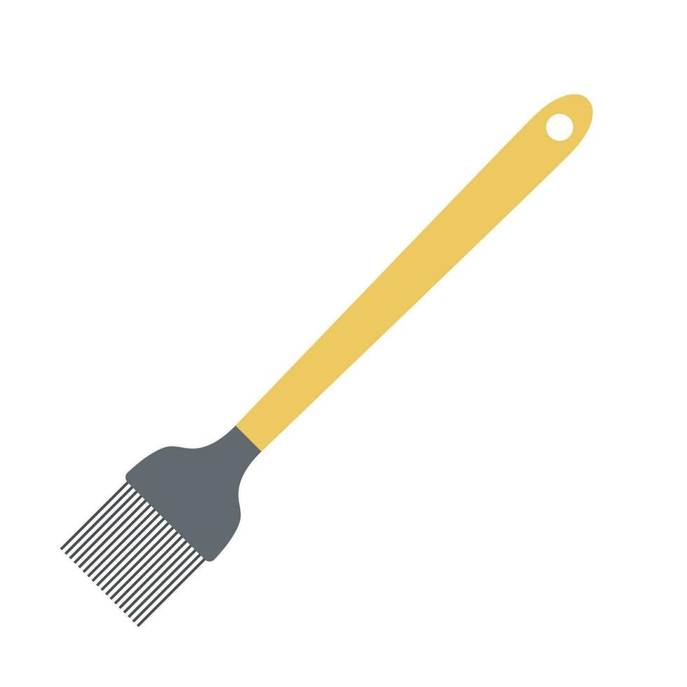 Pastry Brush Flat Illustration. Clean Icon Design Element on Isolated White Background vector