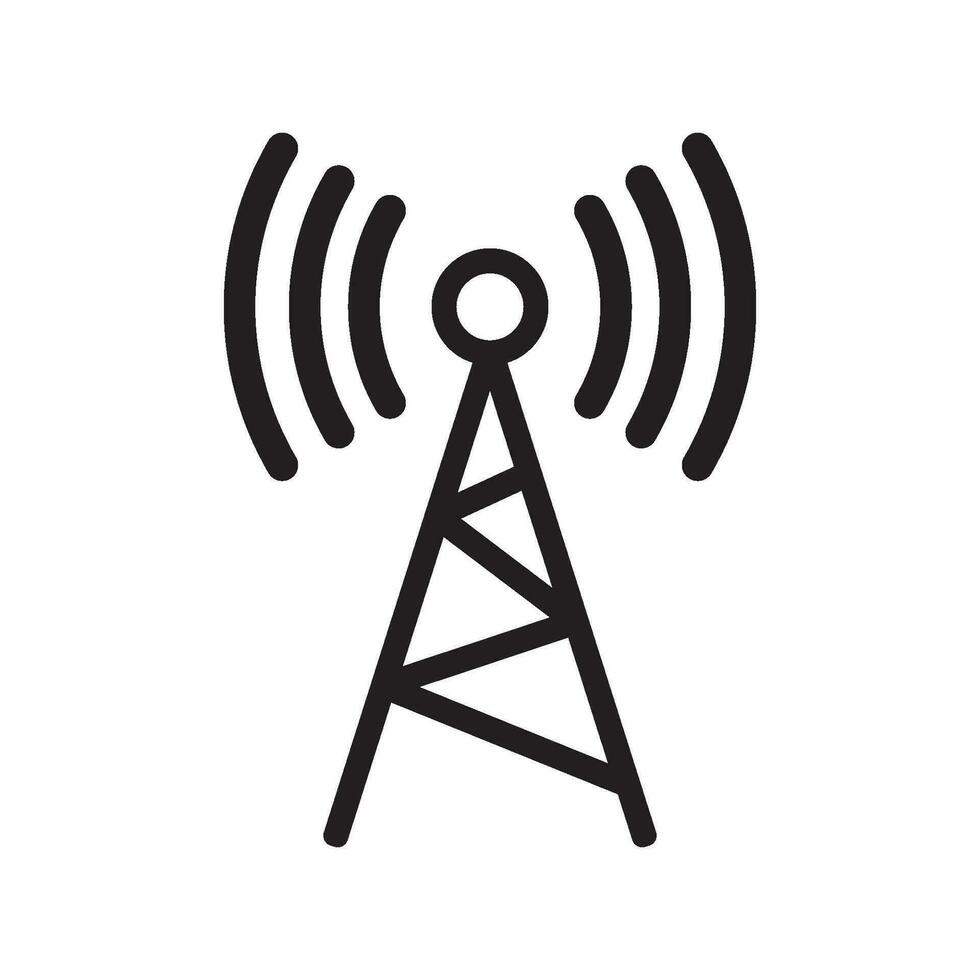 antenna icon vector