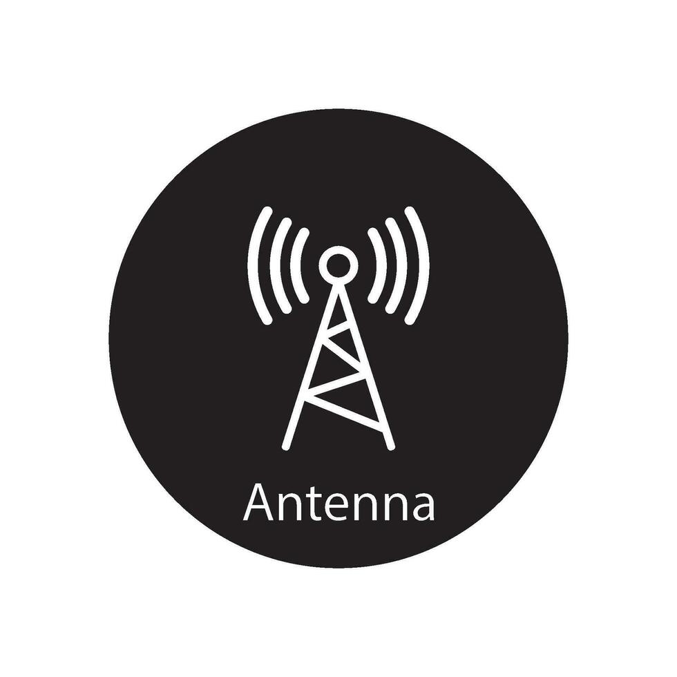 antena icono vector