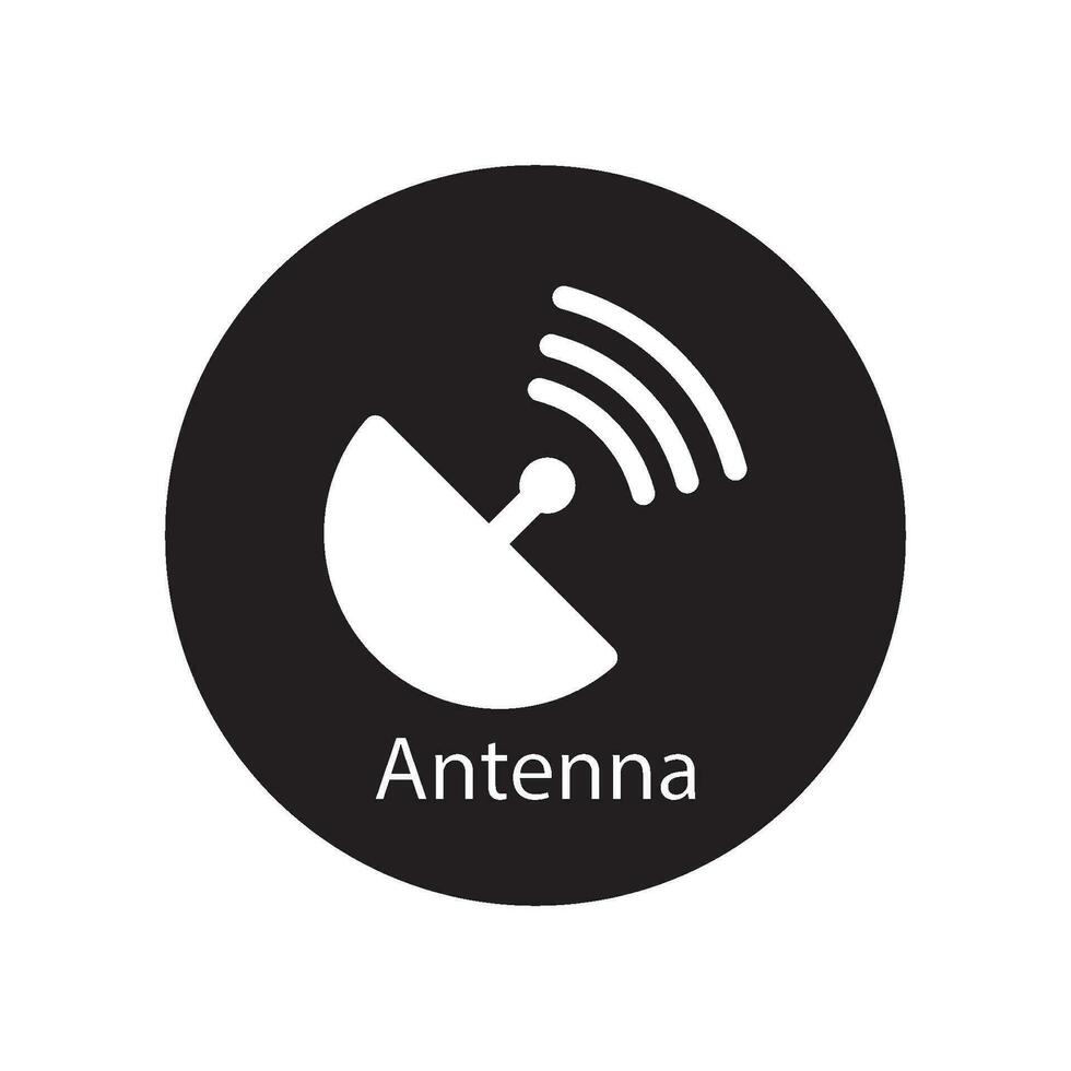 antena icono vector