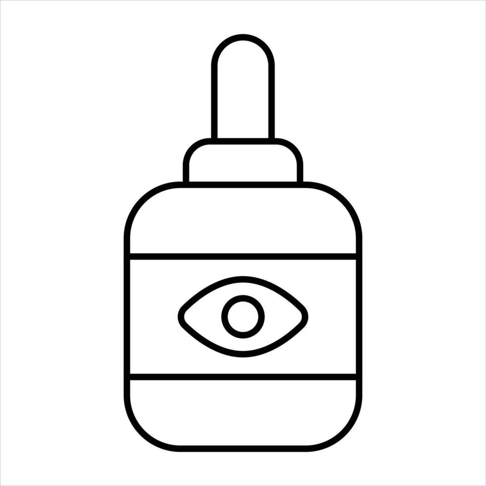 eye drop line icon design style vector