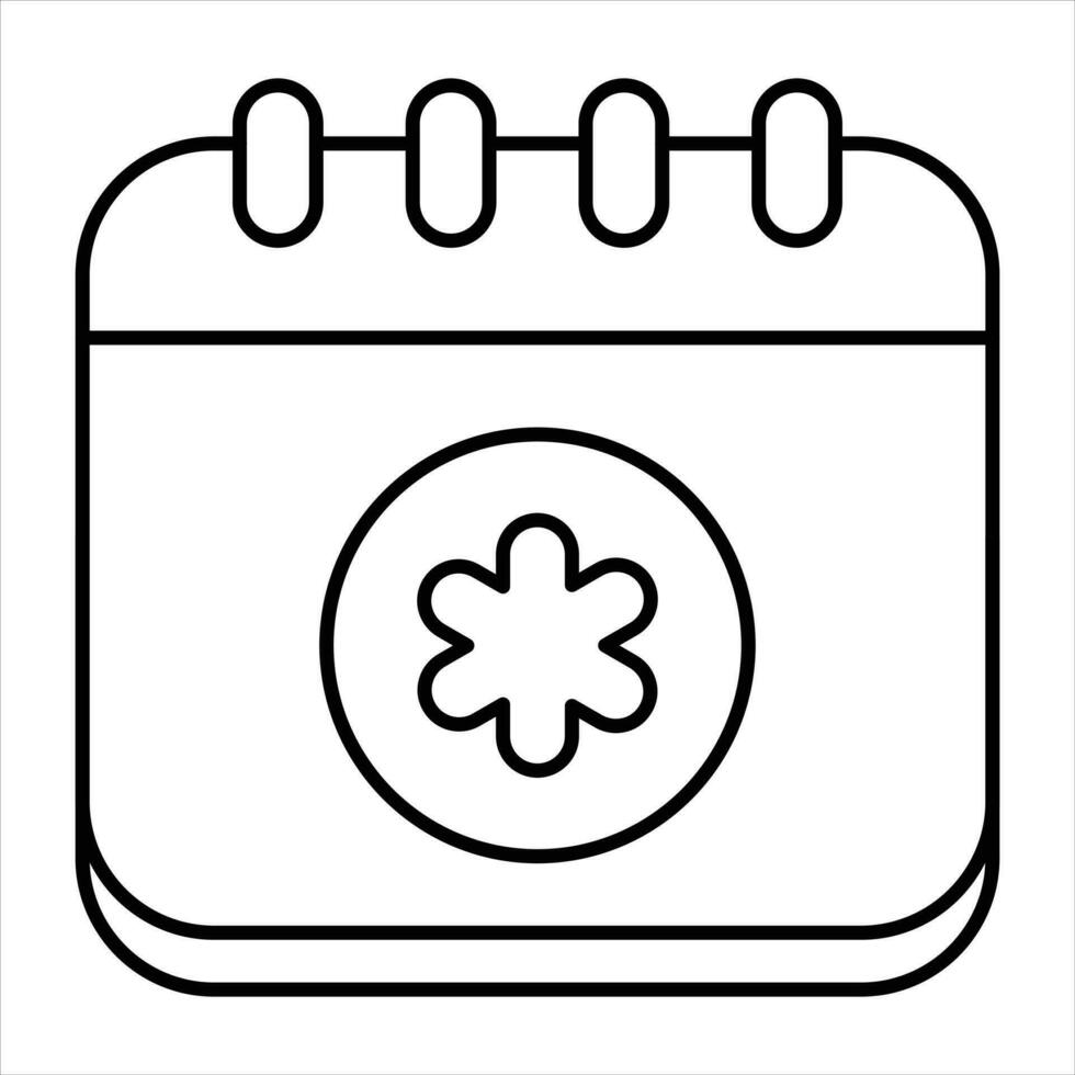 schedule line icon design style vector