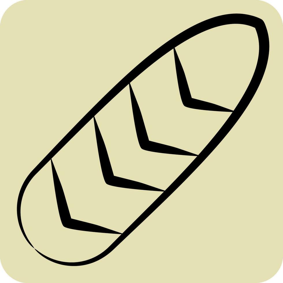 Icon Feather. related to American Indigenous symbol. hand drawn style. simple design editable. simple illustration vector